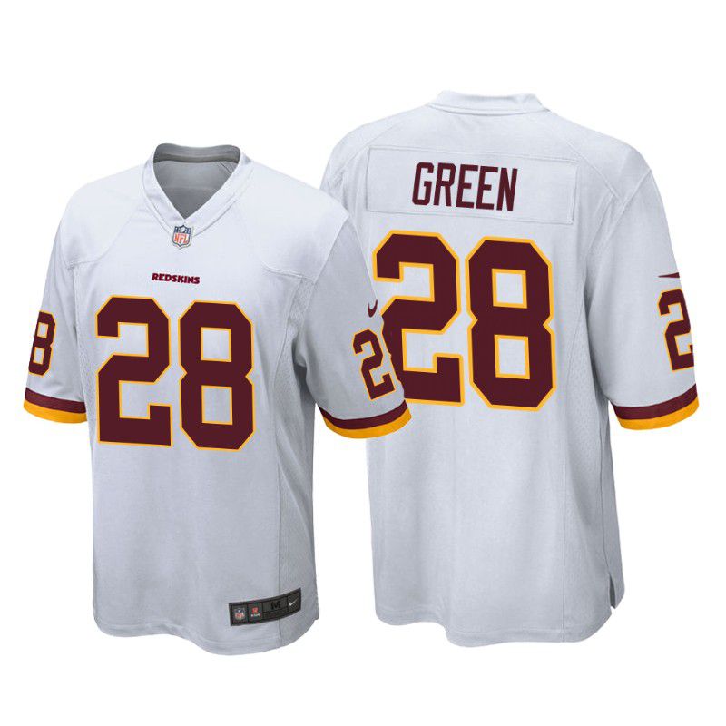 Men Washington Redskins 28 Darrell Green Nike White Game Player NFL Jersey